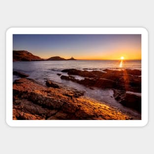 Mumbles Lighthouse, Bracelet Bay, Gower Sticker